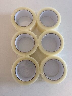 Clear Packing Tape Rolls - 6 Pack